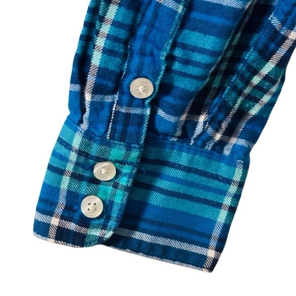 American Eagle Outfitters flannel plaid single pocket button shirt - Picture 4 of 7